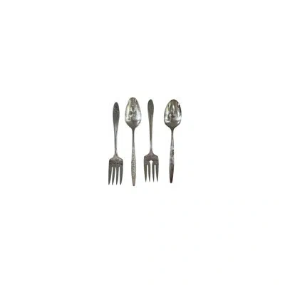 Etúhome Vintage Slotted Serving Spoon And Fork Set