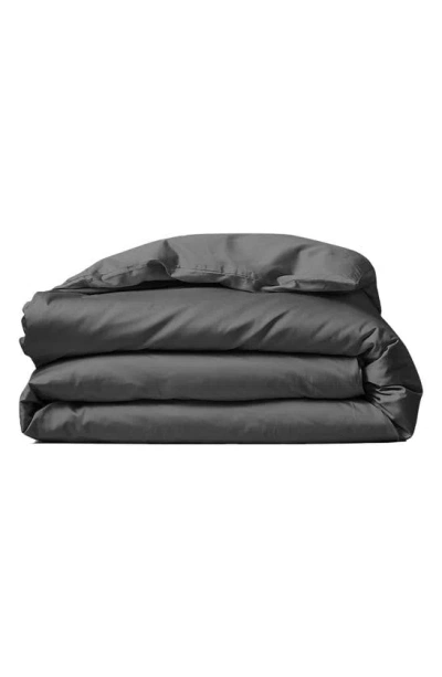 Eucalypso Heavenly Tencel® Lyocell Duvet Cover In Dark Gray