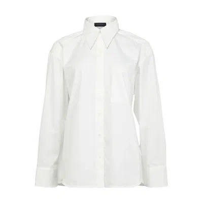 Eudon Choi Alene Long Sleeved Shirt In Off-white