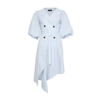 Eudon Choi Alexandra Midi Dress In White