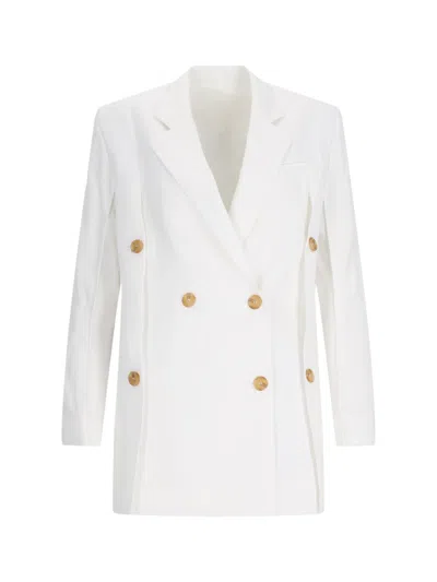 Eudon Choi 'beatrice' Double-breasted Blazer In White