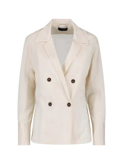 Eudon Choi Double-breasted Shirt In Neutral