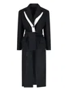 Eudon Choi Single-breasted Midi Coat In Black In Black
