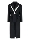 Eudon Choi Single-breasted Midi Coat In Black In Black