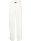 Eudon Choi Loches Belted Straight-leg Trousers In White