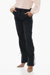 Eudon Choi Relaxed-fit Pants With Lace Detail In Blue