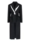 Eudon Choi Single-breasted Midi Coat In Black In Black