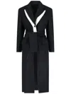 Eudon Choi Single-breasted Midi Coat In Black In Black