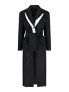 Eudon Choi Single-breasted Midi Coat In Black In Black
