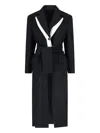 Eudon Choi Single-breasted Midi Coat In Black