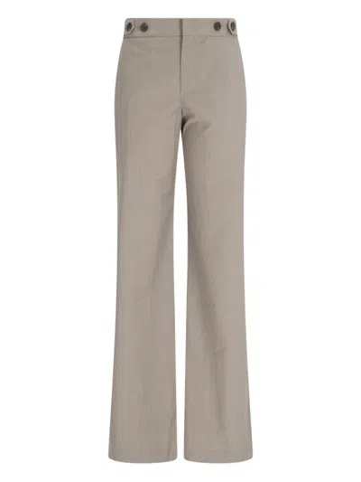 Eudon Choi Straight Trousers In Beige
