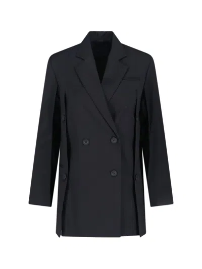 EUDON CHOI TAILORED BLACK JACKET WITH MINIMALIST DESIGN AND CLASSIC COLLAR