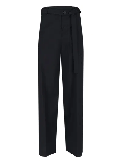 EUDON CHOI TAILORED BLACK TROUSERS WITH STRAIGHT-LEG CUT