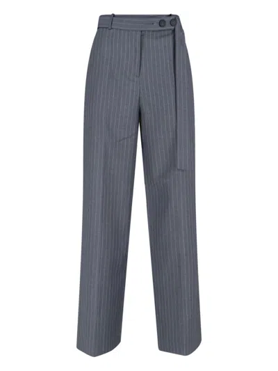 Eudon Choi Virgin Wool Pants In Gray