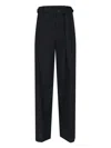 Eudon Choi Tailored Black Trousers With Straight-leg Cut In Black