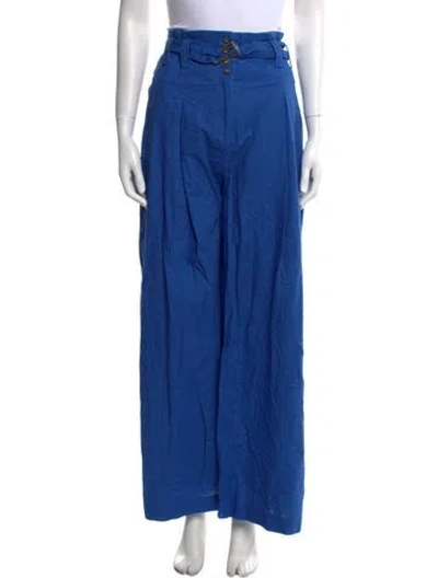 Pre-owned Eudon Choi Wide Leg Pants In Blue
