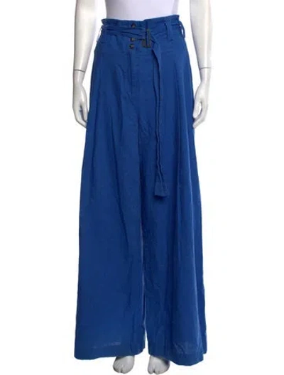 Pre-owned Eudon Choi Wide Leg Pants In Blue