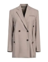 Eudon Choi Woman Blazer Sand Size 8 Virgin Wool, Lycra In Beige