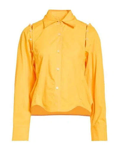 Eudon Choi Woman Shirt Marigold Size 4 Cotton In Yellow