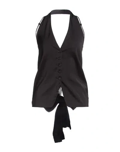 Eudon Choi Woman Top Black Size 8 Recycled Polyester