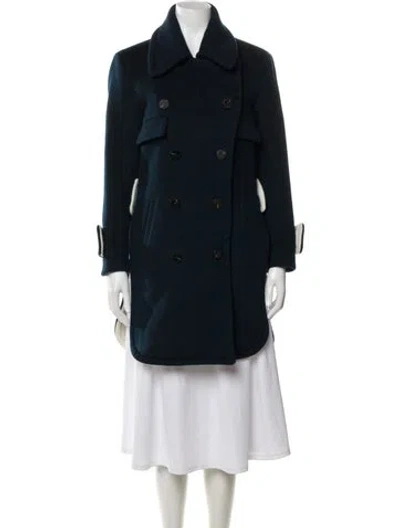Pre-owned Eudon Choi Wool Coat In Blue
