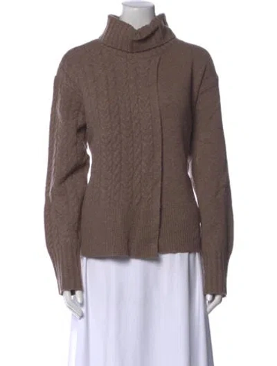 Pre-owned Eudon Choi Wool Turtleneck Sweater In Brown