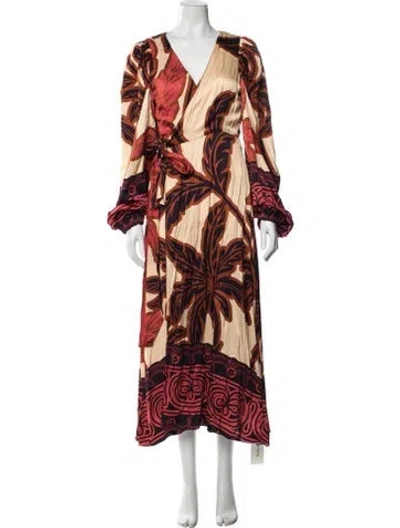Pre-owned Eugenia Fernández Floral Print Robe In Multi
