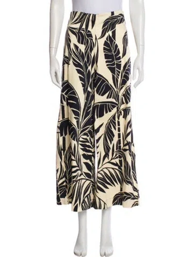 Pre-owned Eugenia Fernández Printed Wide Leg Pants W/ Tags In Neutral