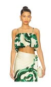 Eugenia Fernández Tanzani Crop Top In Green