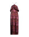 Eugenia Fernández Eugenia Fernāndez Woman Maxi Dress Magenta Size M Cotton In Magenta