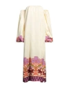Eugenia Fernández Eugenia Fernāndez Woman Midi Dress Pastel Yellow Size L Viscose, Recycled Viscose In Yellow