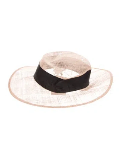 Pre-owned Eugenia Kim Accessory Fedora Hat In Neutrals