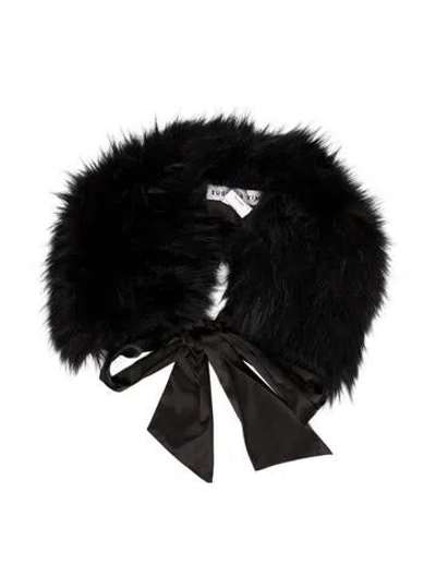 Pre-owned Eugenia Kim Acrylic Scarf In Black