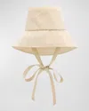 Eugenia Kim Ally Asymmetric Bucket Hat In Beige