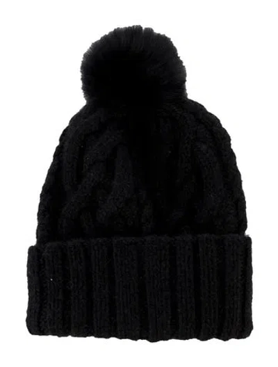 Pre-owned Eugenia Kim Alpaca Knit Beanie In Black