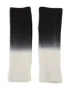 Eugenia Kim Amalia Dip Dye Merino Wool Fingerless Gloves In Black