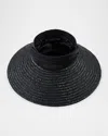 Shop Eugenia Kim Arabella Open-crown Straw Beach Hat In Black