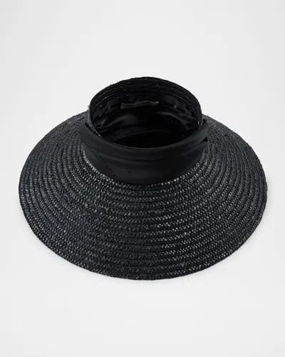 Eugenia Kim Arabella Open-crown Straw Beach Hat In Black