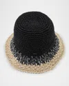 Eugenia Kim Bailey Paper Bucket Hat In Black