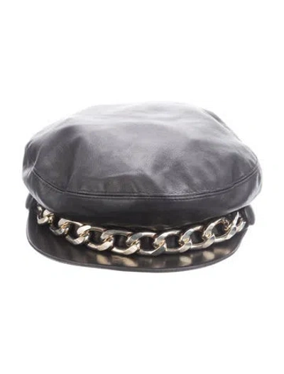 Pre-owned Eugenia Kim Baker Boy Cap  W/tags In Black