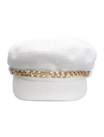 Pre-owned Eugenia Kim Baker Boy Cap  W/tags In White