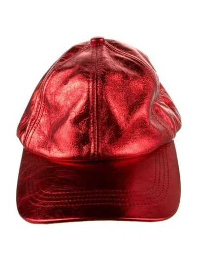 Pre-owned Eugenia Kim Baseball Cap In Red
