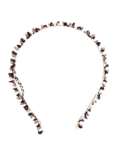Pre-owned Eugenia Kim Beaded Headband In Neutral