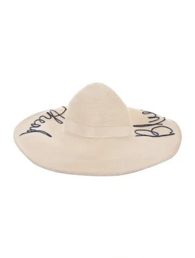 Pre-owned Eugenia Kim Beige Wide Brim Hat In Neutral