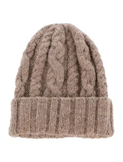 Pre-owned Eugenia Kim Beige Wool Knitted Beanie With Tags. In Neutral