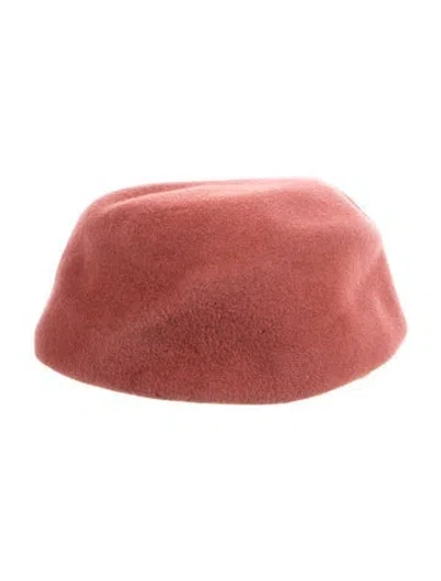 Pre-owned Eugenia Kim Beret Hat In Red