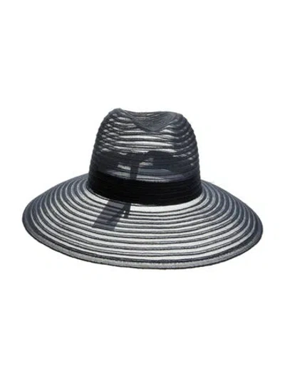 Pre-owned Eugenia Kim Black Mesh Sun Hat W/tags