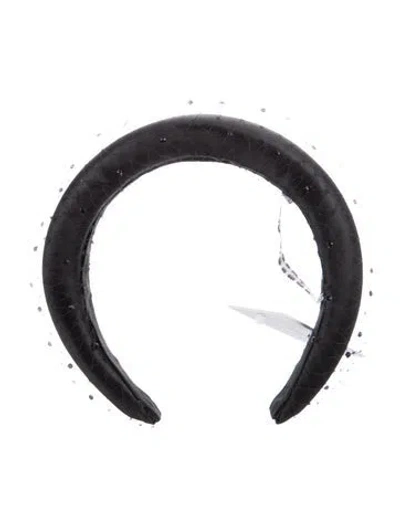 Pre-owned Eugenia Kim Black Netted Hairband W/tags