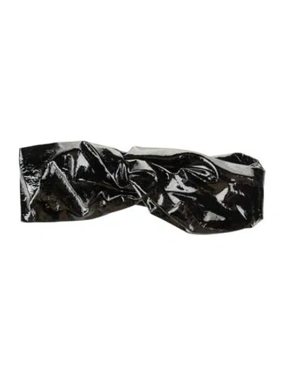 Pre-owned Eugenia Kim Black Patent Leather Hairband W/tags