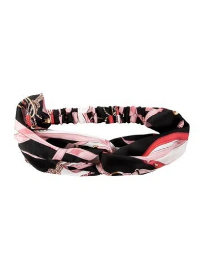 Pre-owned Eugenia Kim Black Patterned Hair Band